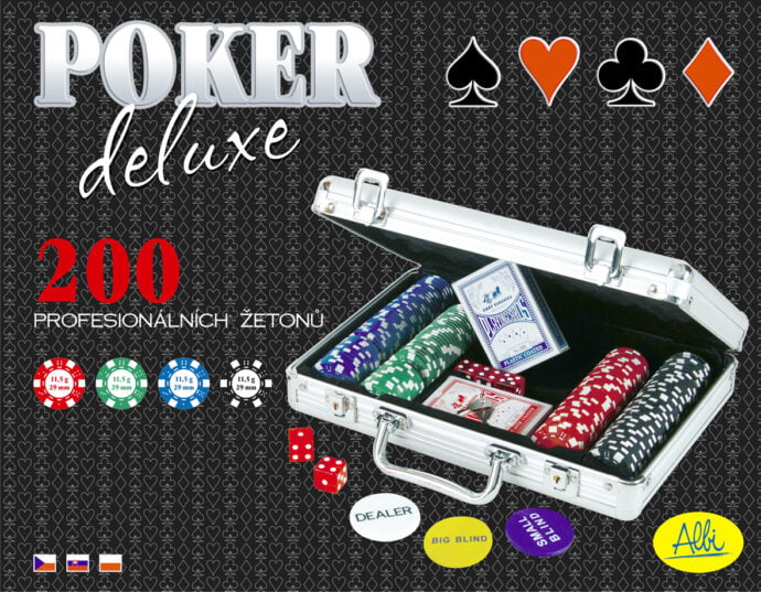 ALBI Poker deluxe (200 žetonů)